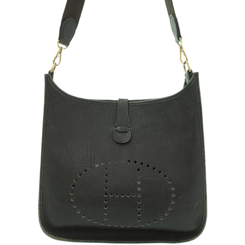 Hermes Evelyn GM Shoulder Bag Black